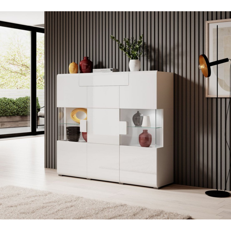 Moderner Schrank mit Schublade COLORADO – weiß