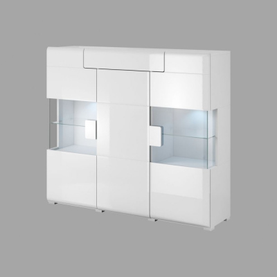 Moderner Schrank mit Schublade COLORADO – weiß