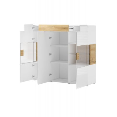 Moderner Schrank mit Schublade COLORADO – weiß