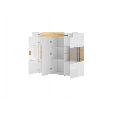 Moderner Schrank mit Schublade COLORADO – weiß