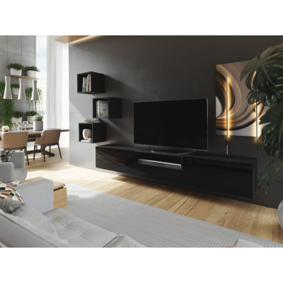 Wohnzimmerwand BRADT 56 - schwarz