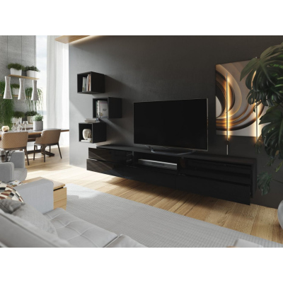 Wohnzimmerwand BRADT 56 - schwarz