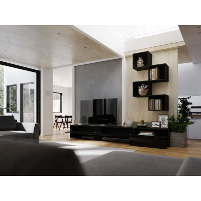 Wohnzimmerwand BRADT 36 - schwarz