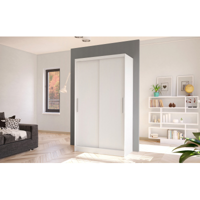 Moderner Kleiderschrank BRUNO 1 – Breite 100 cm, weiß