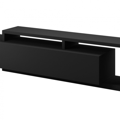 Designer-Fernsehtisch KIBOU – Schwarz matt