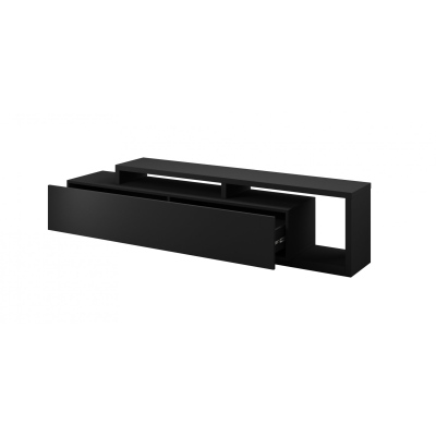 Designer-Fernsehtisch KIBOU – Schwarz matt