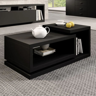Atypischer KIBOU Couchtisch – Schwarz matt