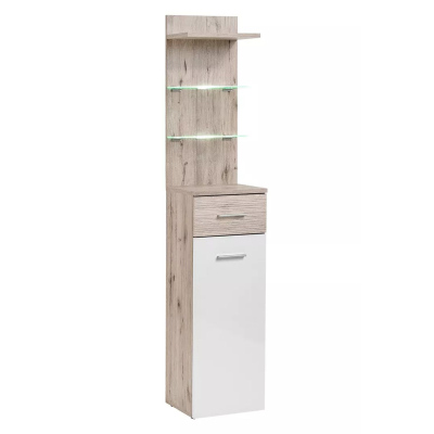 Flurwand TELA 4 – Wellington Eiche / Weiß