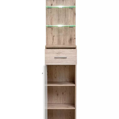 Flurwand TELA 4 – Wellington Eiche / Weiß