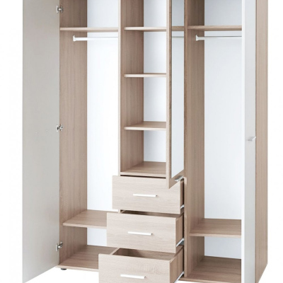 Studentenzimmer EMAN 4 – Sonoma-Eiche / Weiß