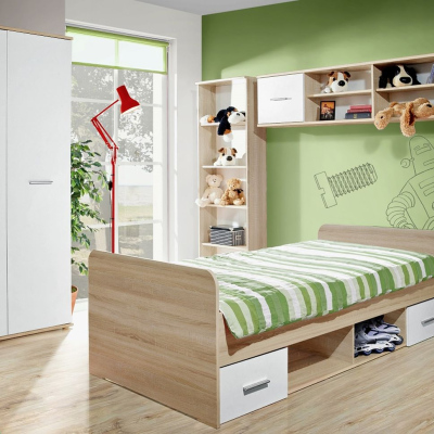 Studentenzimmer EMAN 1 – Sonoma-Eiche / Weiß