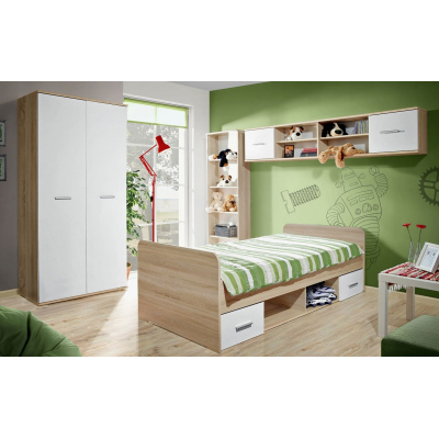 Studentenzimmer EMAN 1 – Sonoma-Eiche / Weiß