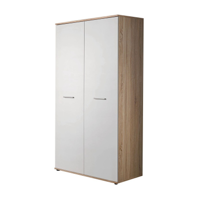 Kinderkleiderschrank EMAN – Breite 90 cm, Sonoma-Eiche/Weiß
