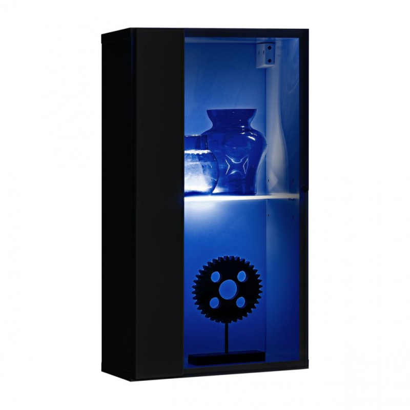Glasvitrine RIONATA 9 – schwarz