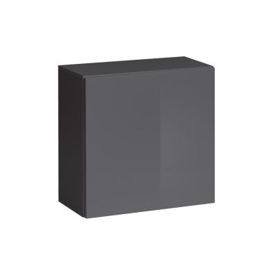 Wohnzimmerwand RIONATA 1 – Graphit/Schwarz
