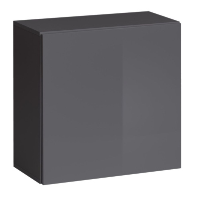 Wohnzimmerwand RIONATA 1 – Graphit / Wotan Eiche