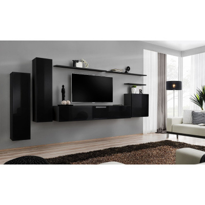 Wohnzimmerwand RIONATA 1 - schwarz