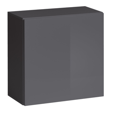 Wohnzimmerwand RIONATA 2 – Graphit/Schwarz