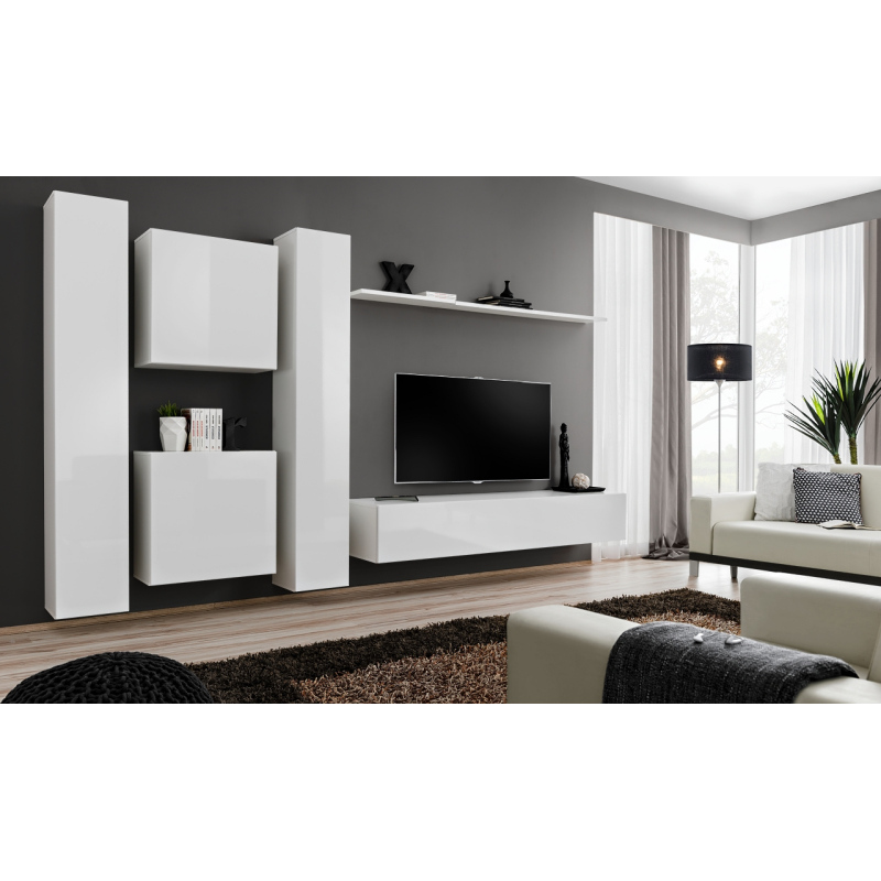 Wohnzimmerwand RIONATA 6 - weiß