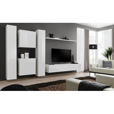 Wohnzimmerwand RIONATA 6 - weiß