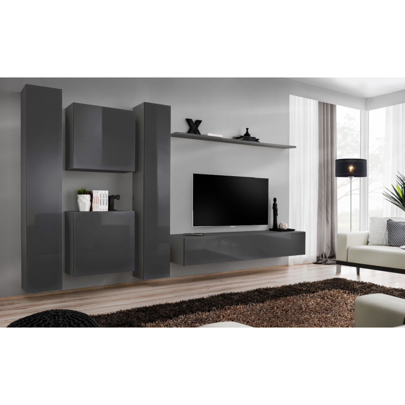 Wohnzimmerwand RIONATA 6 - Graphit