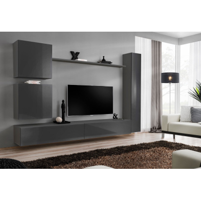 Wohnzimmerwand RIONATA 8 - Graphit