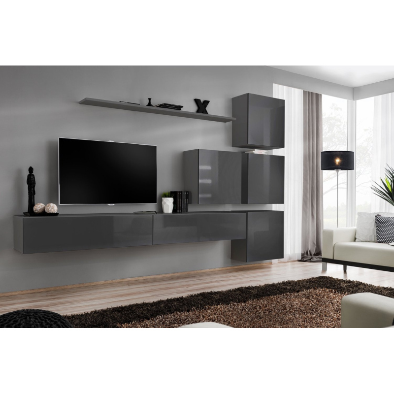 Wohnzimmerwand RIONATA 9 - Graphit