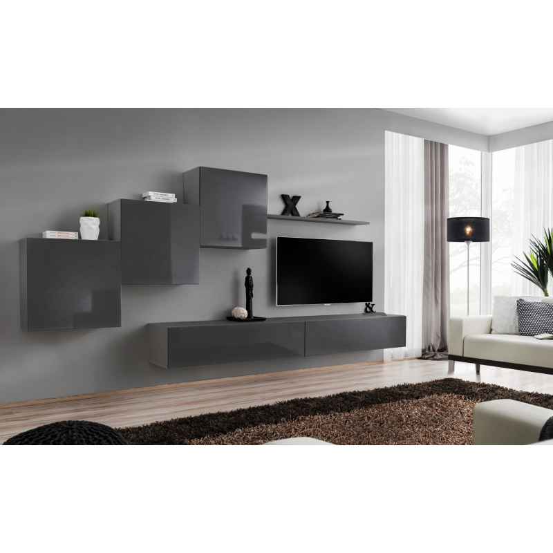 Wohnzimmerwand RIONATA 10 - Graphit