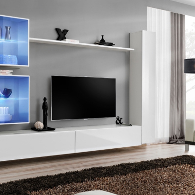 Wohnzimmerwand RIONATA 18 - weiß