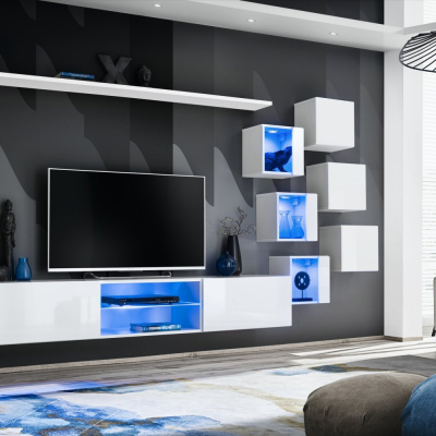 Wohnzimmerwand RIONATA 21 - weiß