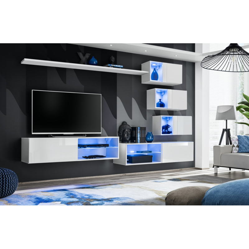 Wohnzimmerwand RIONATA 24 - weiß