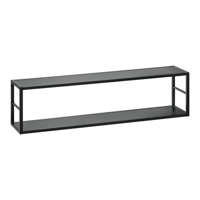 Wohnzimmerwand mit Metallelementen RIONATA 4 – Graphit/Schwarz