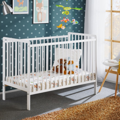 Kinderbett mit Matratze ERA - 60x120, weiß