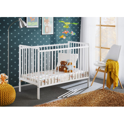 Kinderbett mit Matratze ERA - 60x120, weiß