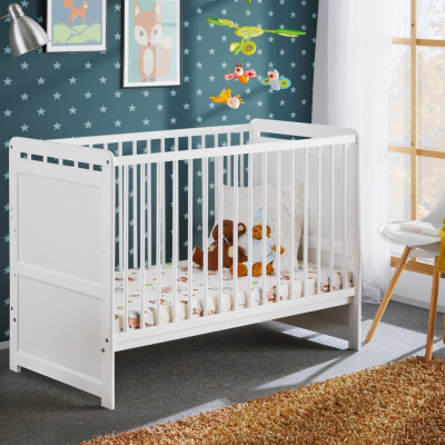 Kinderbett mit Matratze NAE - 60x120, weiß