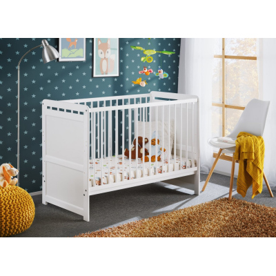 Kinderbett mit Matratze NAE - 60x120, weiß