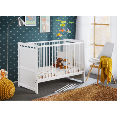 Kinderbett mit Matratze NAE - 60x120, weiß