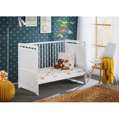 Kinderbett mit Matratze NAE - 60x120, weiß