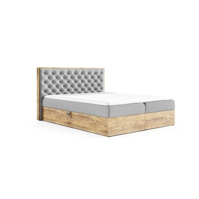 Boxspringbett CHANTELLE 3 – 160x200, Rosa + GRATIS Topper