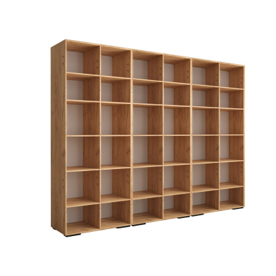 Regalschrank MARIYA 3 – Breite 300 cm, Eiche Craft Gold