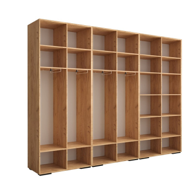 Regalschrank MARIYA 3 – Breite 300 cm, Eiche Craft Gold