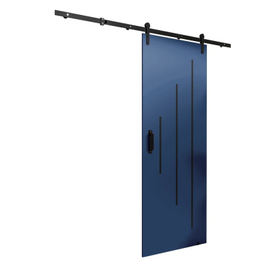 Schiebetür mit Beschlägen LEONTINA 4 – 90 cm, blau