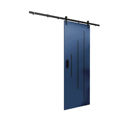 Schiebetür mit Beschlägen LEONTINA 4 – 90 cm, blau