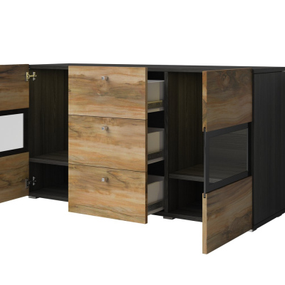 Kommode BRYCE – Nussbaum satiniert / Touchwood
