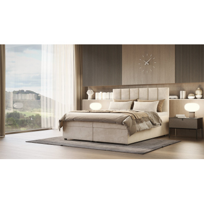 Hotelbett DELTA 1 – 200x200, beige