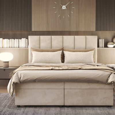 Hotelbett DELTA 1 – 180x200, hellgrau