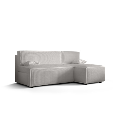 Bequeme Couch mit Stauraum RADANA – weiß