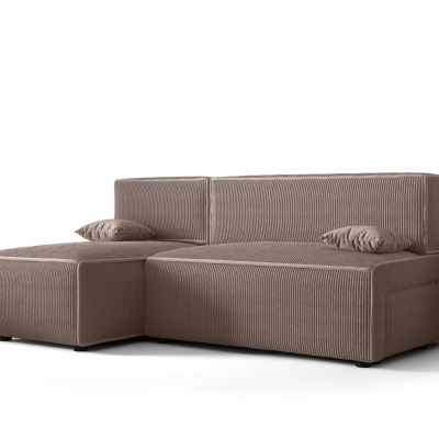 Bequeme Couch mit Stauraum RADANA – hellbraun 2
