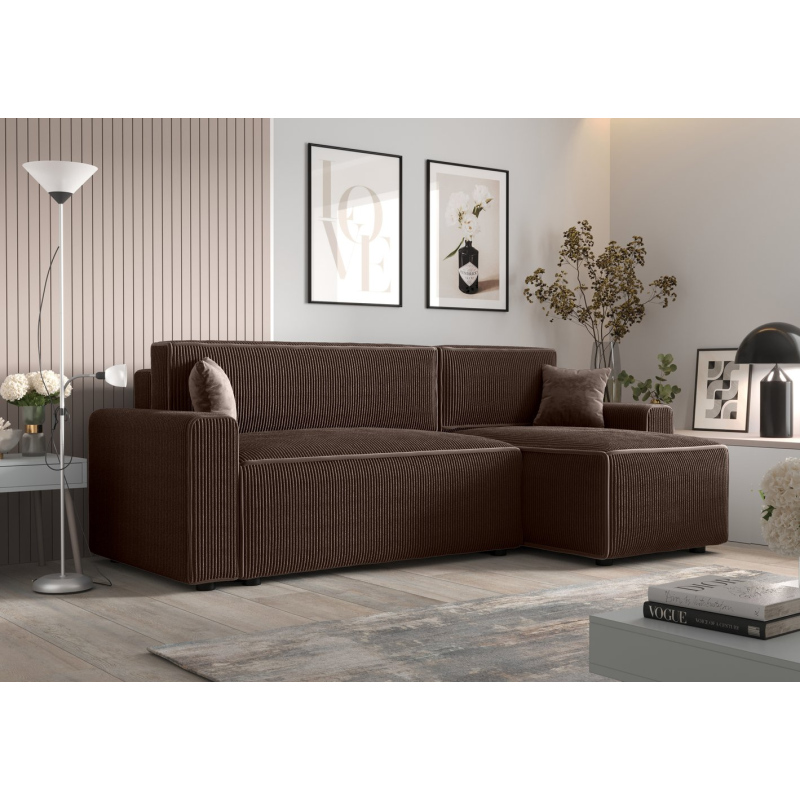Bequeme Schlafcouch RADANA – braun 2