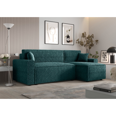 Bequeme Schlafcouch RADANA – dunkelgrün